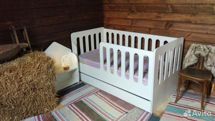 Кровать Укороченный Домик -Манеж