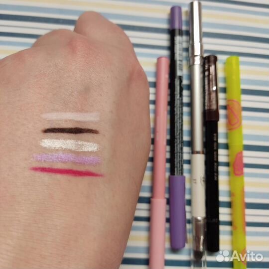 Набор косметики б/у карандаши для глаз бровей