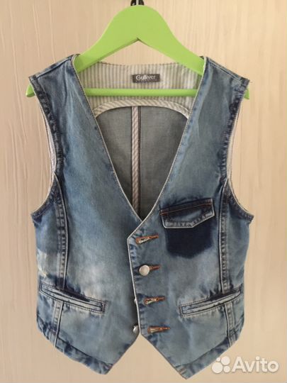 Джинсовая жилетка Gulliver 128