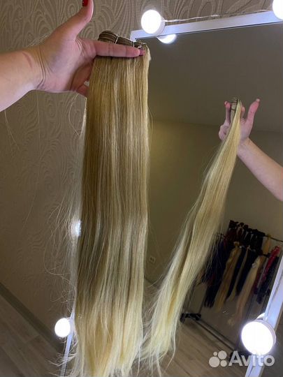 Волосы для наращивания блонд