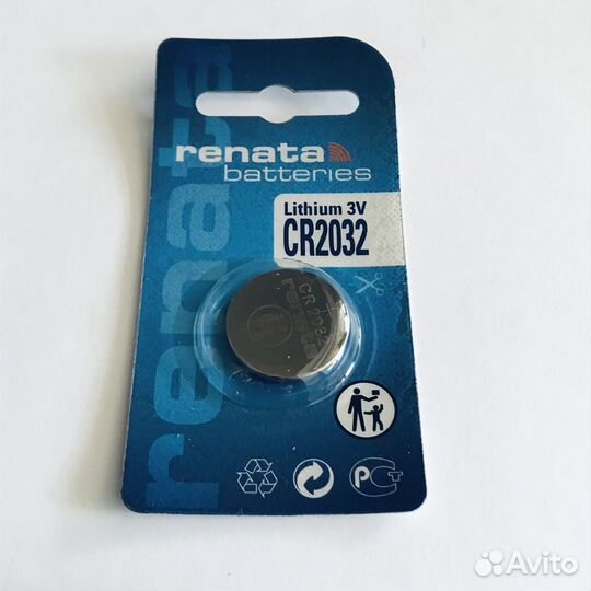 Батарейка CR2032 renata 3V литиевая