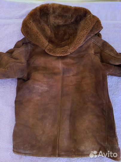 Продам дублёнку натуральную, 110 см, на 5 лет