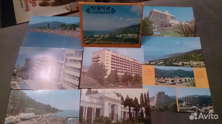 Сочи. Лазаревское набор открыток 1979 года (СССР)