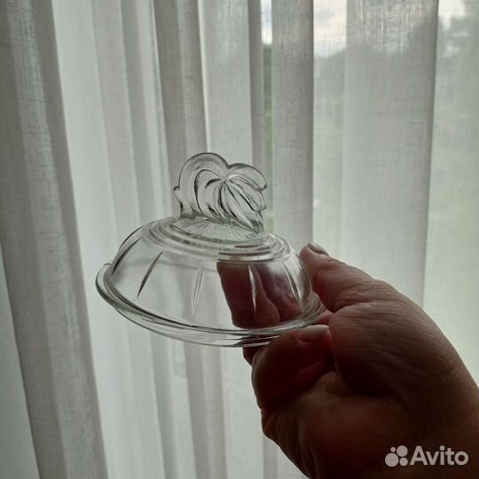 Креманка,винтаж, старинное стекло