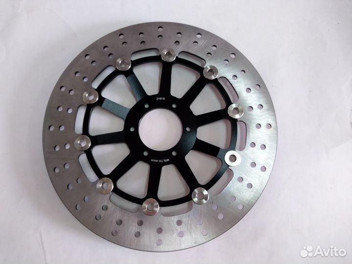 Диск тормозной передний черный на Honda CBR F VFR F,CBR RR,VTR F