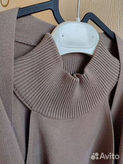 Трикотажный костюм женский брючный теплый