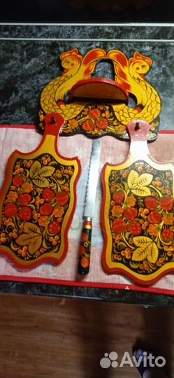 Хохлома набор столовой посуды