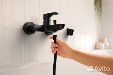 Смеситель для ванны hansgrohe 72443670 Черный