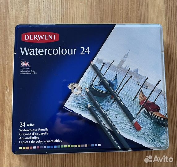 Акварельные карандаши derwent watercolour 24