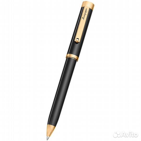 Montegrappa zero-YR-BP Шариковая ручка Montegrappa Zero Black Yellow Gold