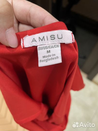 Женское боди в красном цвете