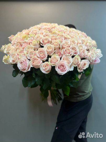 Букет из 101 свежей розы