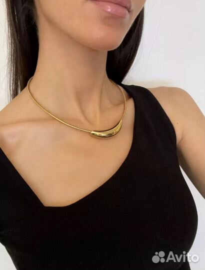 Чокер крупное колье обруч