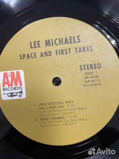 Lee Michaels Space and first takes USA винил