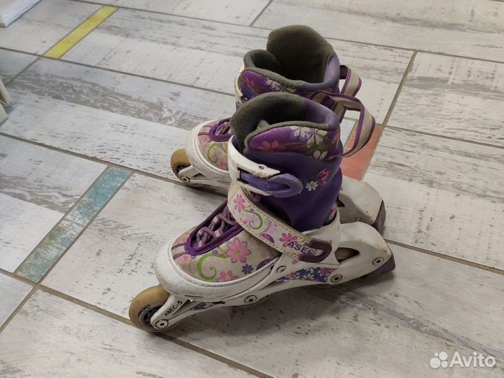 Коньки роликовые детские + защита. 26-29 размер
