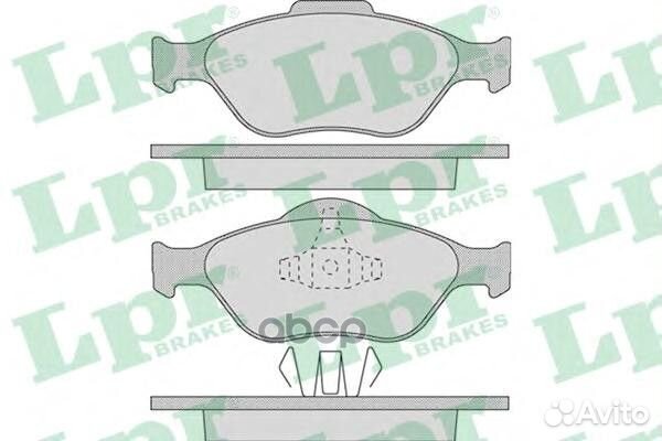 Колодки торм. дисковые 05p949 Lpr