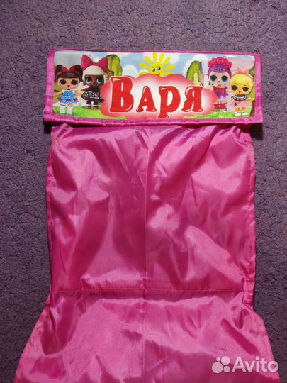 Кармашки для шкафчика в детский сад для Вари