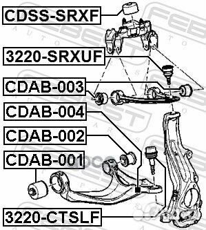 Опора шаровая верхняя cadillac SRX 2003-2010 32