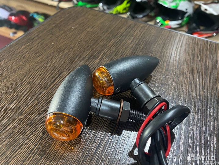 Поворотники для мото пуля черные