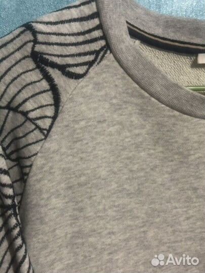 Удлиненный свитшот/ платье с вышивкой