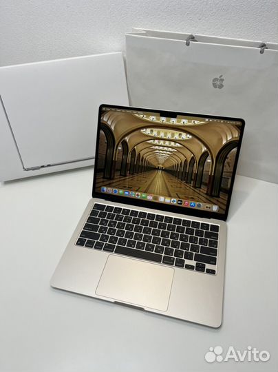 Macbook air 13 m2 512 Starlight полный комплект