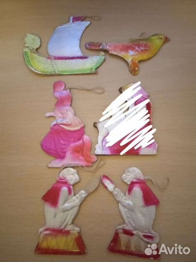 Елочные игрушки картон