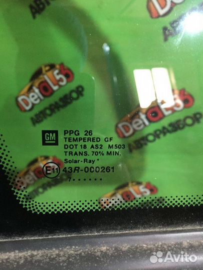 Стекло кузова заднее левое Opel Meriva A