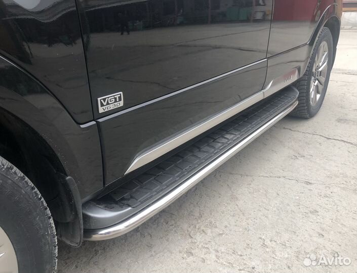 KIA Mohave 2021 Защита штатного порога труба