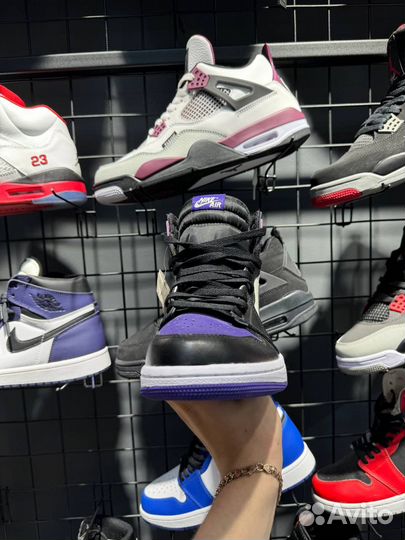 Кроссовки Air Jordan 1 Mid Dark Iris (Арт.22190)