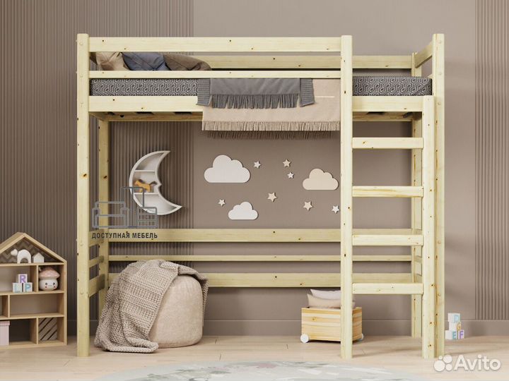 Кровать чердак дерево