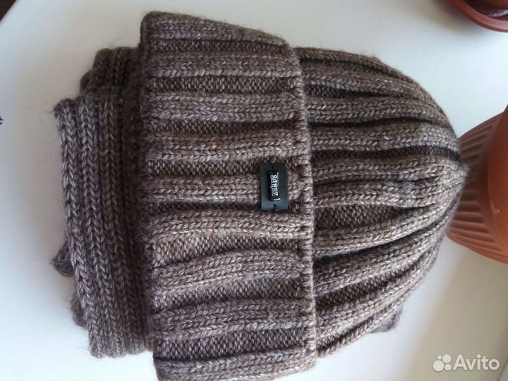 Комплект шапка и снуд женский