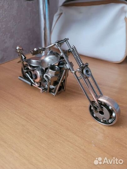 Мотоцикл металлический сувенир