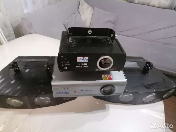 Комплект лазеров и светововых эффектов