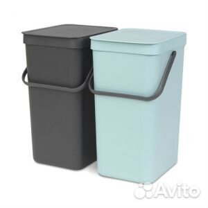 Brabantia 110023 Набор ведер для мусора sort&GO, а