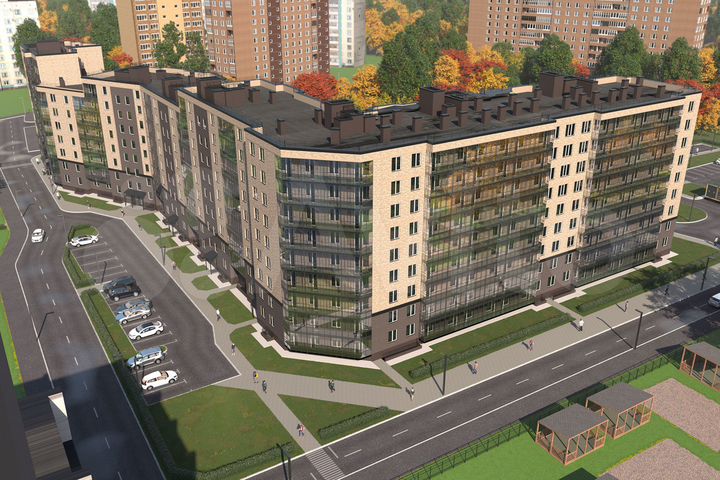 2-к. квартира, 51,7 м², 8/9 эт.