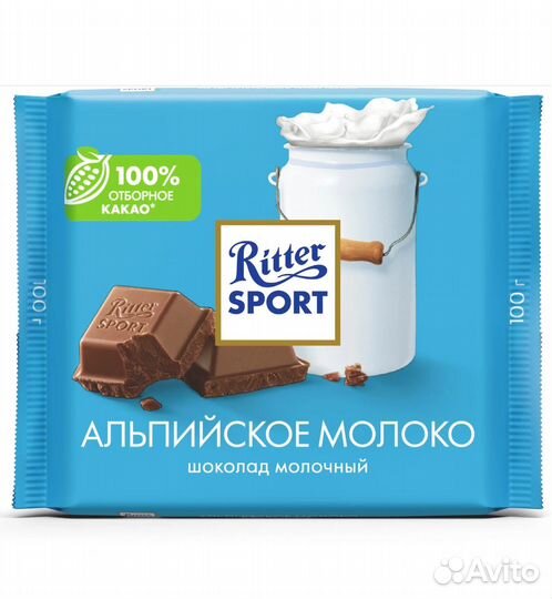 Ritter Sport Альпийское Молоко 100г Ritter Sport