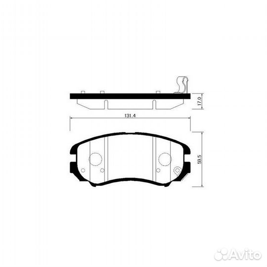 Колодки тормозные передние Sonata/Tucson