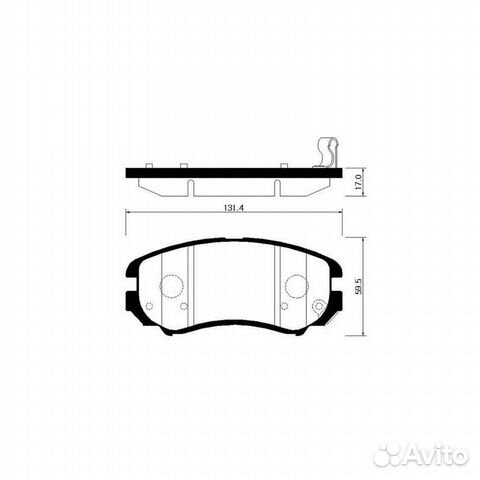 Колодки тормозные передние Sonata/Tucson