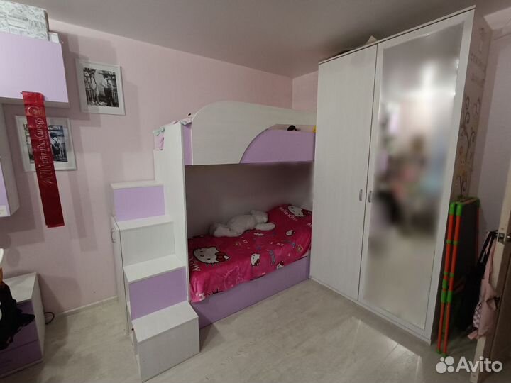 Двухъярусная кровать бу с матрасами