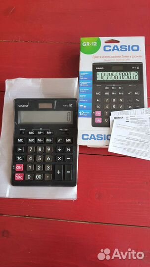 Калькулятор бухгалтерский casio gr12 новый