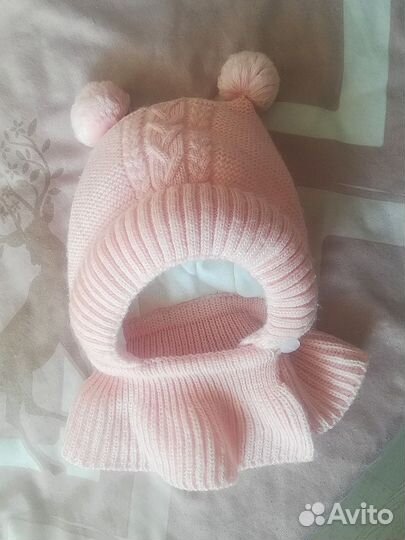 Шапка шлем для девочки