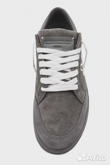 OFF-white кеды vulcanized серые замша 304061