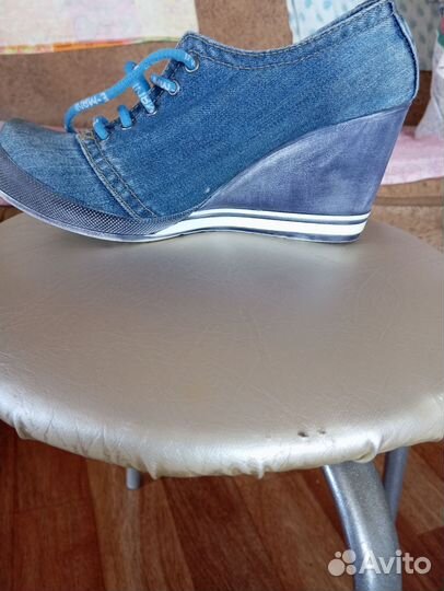 Туфли летние джинсовые.Новые