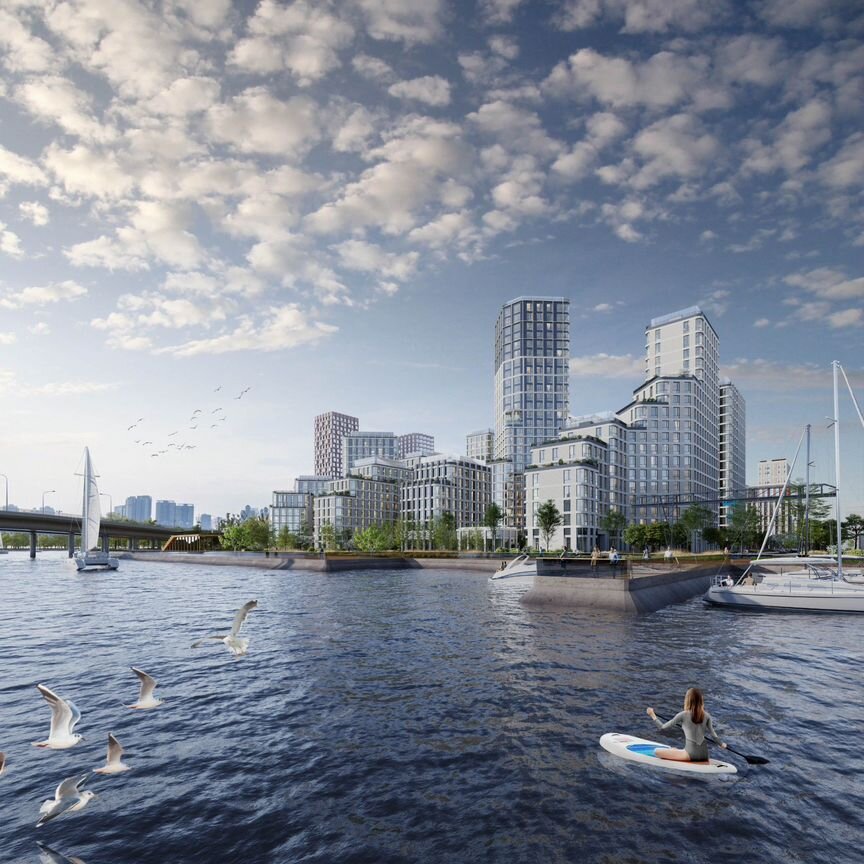 2-к. квартира, 76,7 м², 2/19 эт.