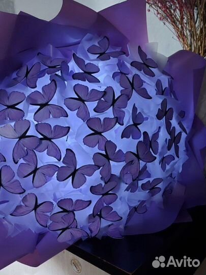 Букет из бабочек ночник светящийся подарок