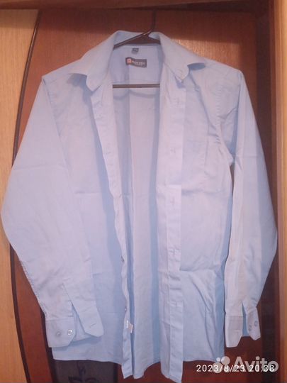 Рубашка школьная для мальчика 11 лет р 34(152)