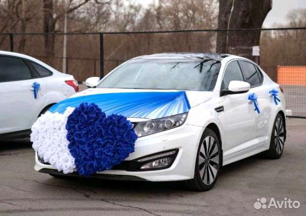 Свадебные украшения на машину