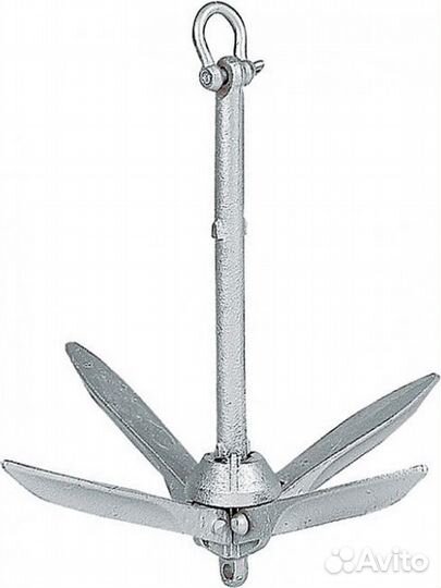 Якорь-кошка складной, 3,5 кг, оцинкованная сталь