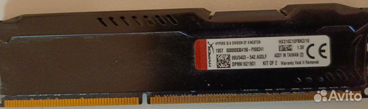 Материнская плата с процессором и памятью