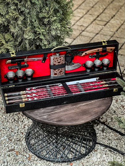 Люксовый шашлычный набор